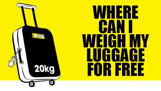 Where Can I Weigh My Luggage For Free